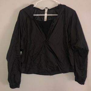 lululemon waterproof hooded quarter zip